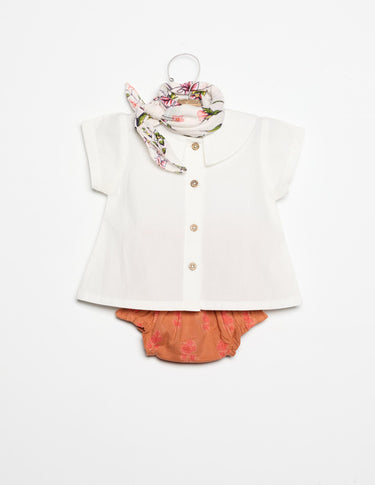 POLOLO PRINT PAISLEY ORANGE