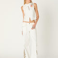 EMBROIDERED LINEN SHIRT