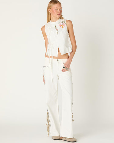 EMBROIDERED LINEN SHIRT