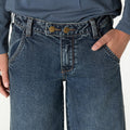 "NN" EMBROIDERED JEANS BLUE RIN
