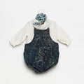 BLUE PAISLEY BUMPER BIB