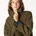 ABRIGO CUELLO PICO CUADRO GREEN