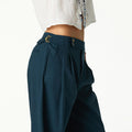 DOUBLE BUTTON TAB TROUSERS
