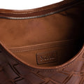 BRAIDED SMALL BAG BROWN