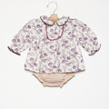 CAMISA BRIGHT FLOWERS PLUM