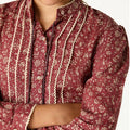 CAMISA JARETAS TOILE BURGUNDY