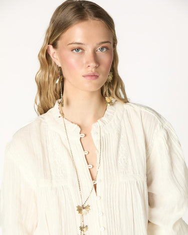 CAMISA JARETAS LACE ECRU