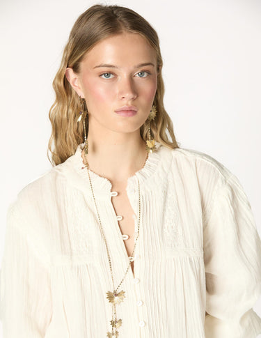 CAMISA JARETAS LACE ECRU