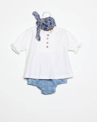 PUFF SLEEVE T-SHIRT WHITE