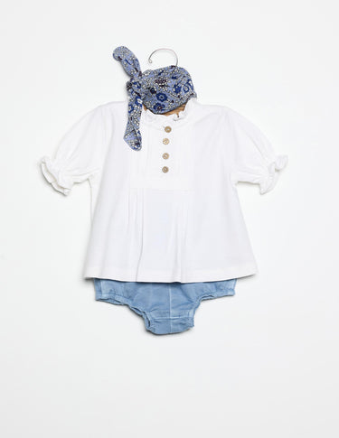 PUFF SLEEVE T-SHIRT WHITE