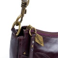 BROWN STUDS PATTERN HANDBAG