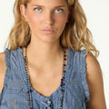 TOP BUTTONS LACES BLUE