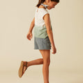 SHORT BOTONES GRIS