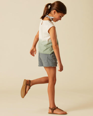 SHORT BOTONES GRIS