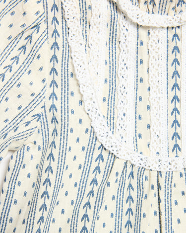LACE ARROW SHIRT MIDNIGHT