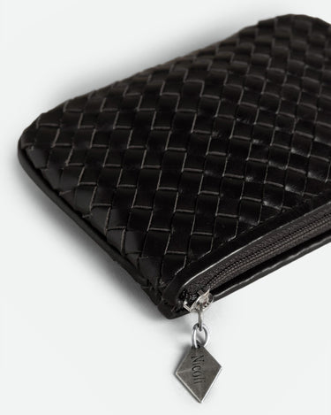 BRAIDED BLACK WALLET