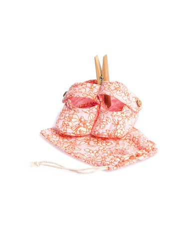 BABY SHOE PRINT BLOOM PINK