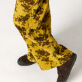 CURRY FLORAL CORDUROY PANTS