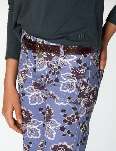 VINTAGE ANILINE BLUE PRINT POCKET TROUSERS