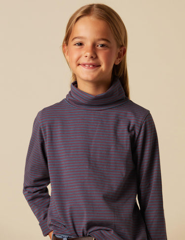 STRIPED TURTLENECK T-SHIRT