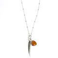 SILVER FANG NECKLACE