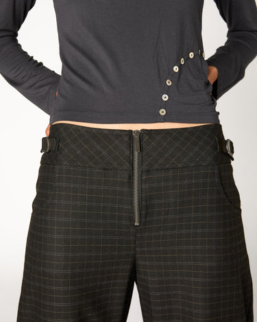 PANTALON CUADRO TRABILLA NEGRO