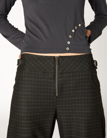 PANTALON CUADRO TRABILLA NEGRO