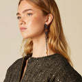 SEQUIN TWEED BOMBER