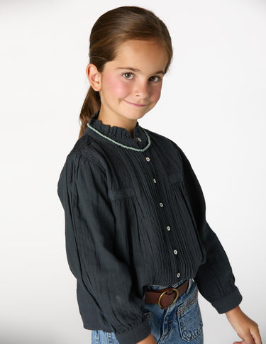 CAMISA JARETAS LACE ANTRACITA