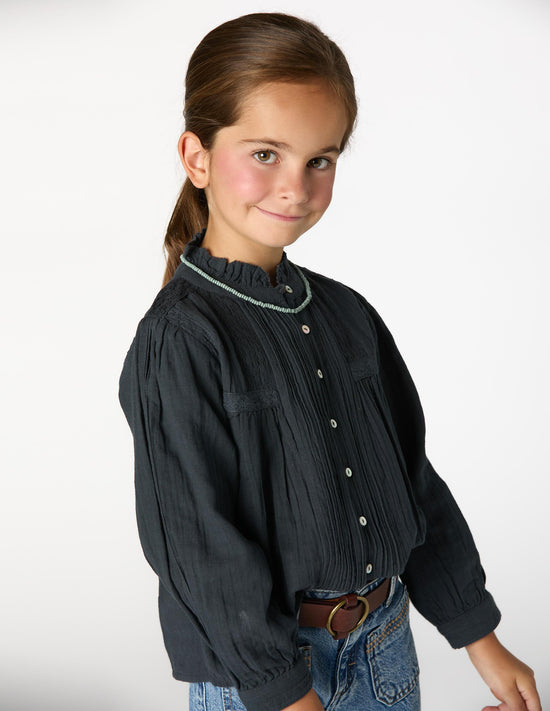 CAMISA JARETAS LACE ANTRACITA
