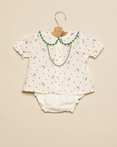 GREEN KNIT FLORAL SHIRT