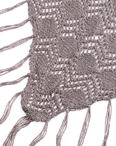 SILVER SHIMMER KNIT SHAWL