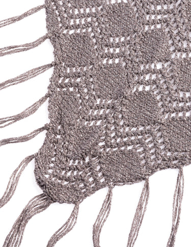 SILVER SHIMMER KNIT SHAWL