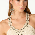 VINTAGE EMBROIDERED ECRU TOP