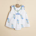 MULTICOLOR BLUE FLORAL DRESS