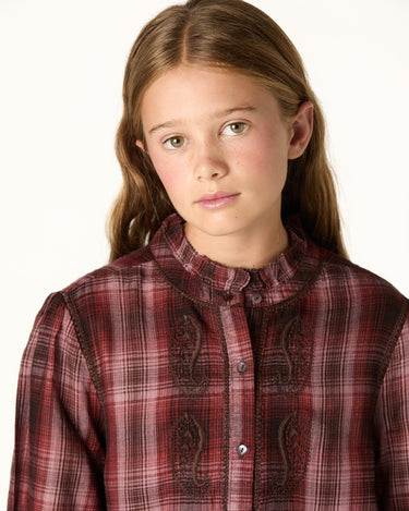 CHECKERED EMBROIDERED SHIRT MORA