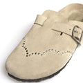 STUDDED SUEDE CLOG