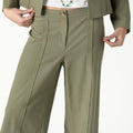 SADDLE KHAKI TROUSERS