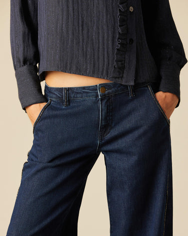 DENIM TIRA BRILLO AZUL