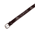BURGUNDY STUDDED BELT