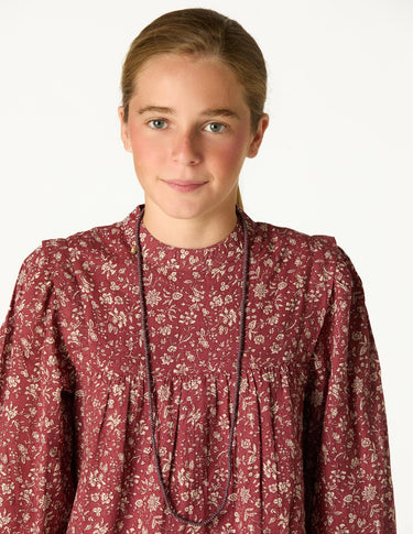 BURGUNDY TOILE DRESS