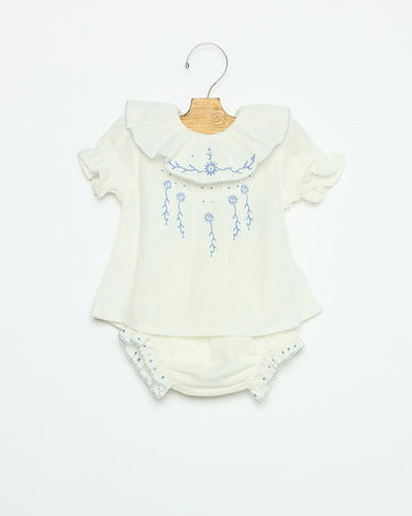 EMBROIDERED FLOWER SHIRT