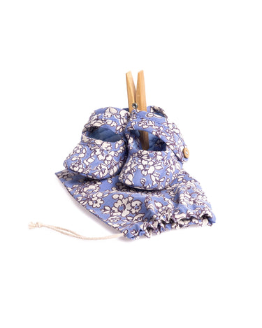 BABY SHOE BLOOM BLUE PRINT