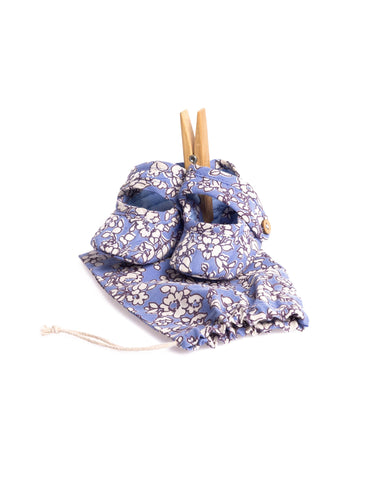 BABY SHOE BLOOM BLUE PRINT