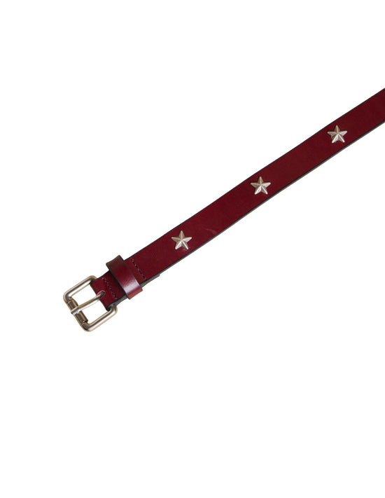 CINTURÓN ESTRELLAS GRANATE