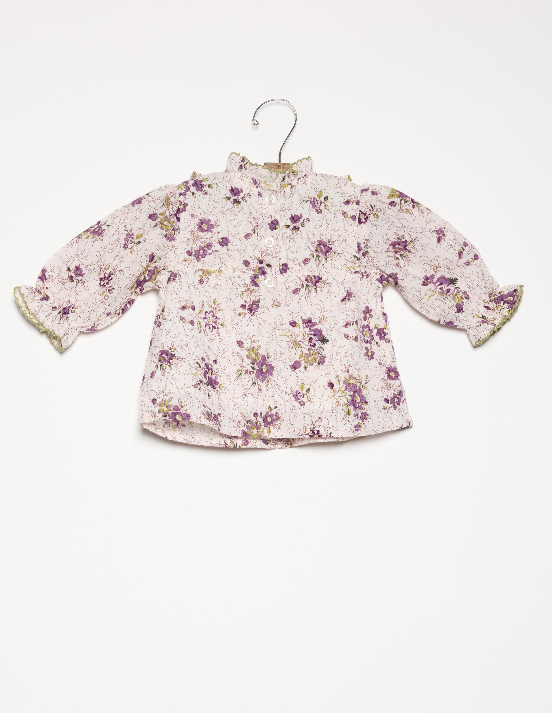 CAMISA CANESU MANGA VOLANTE BOUQUET PLUM