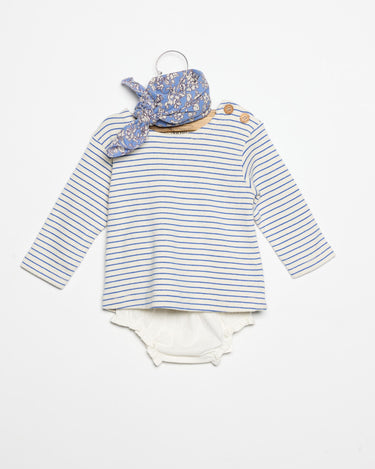 STRIPED WAVE T-SHIRT