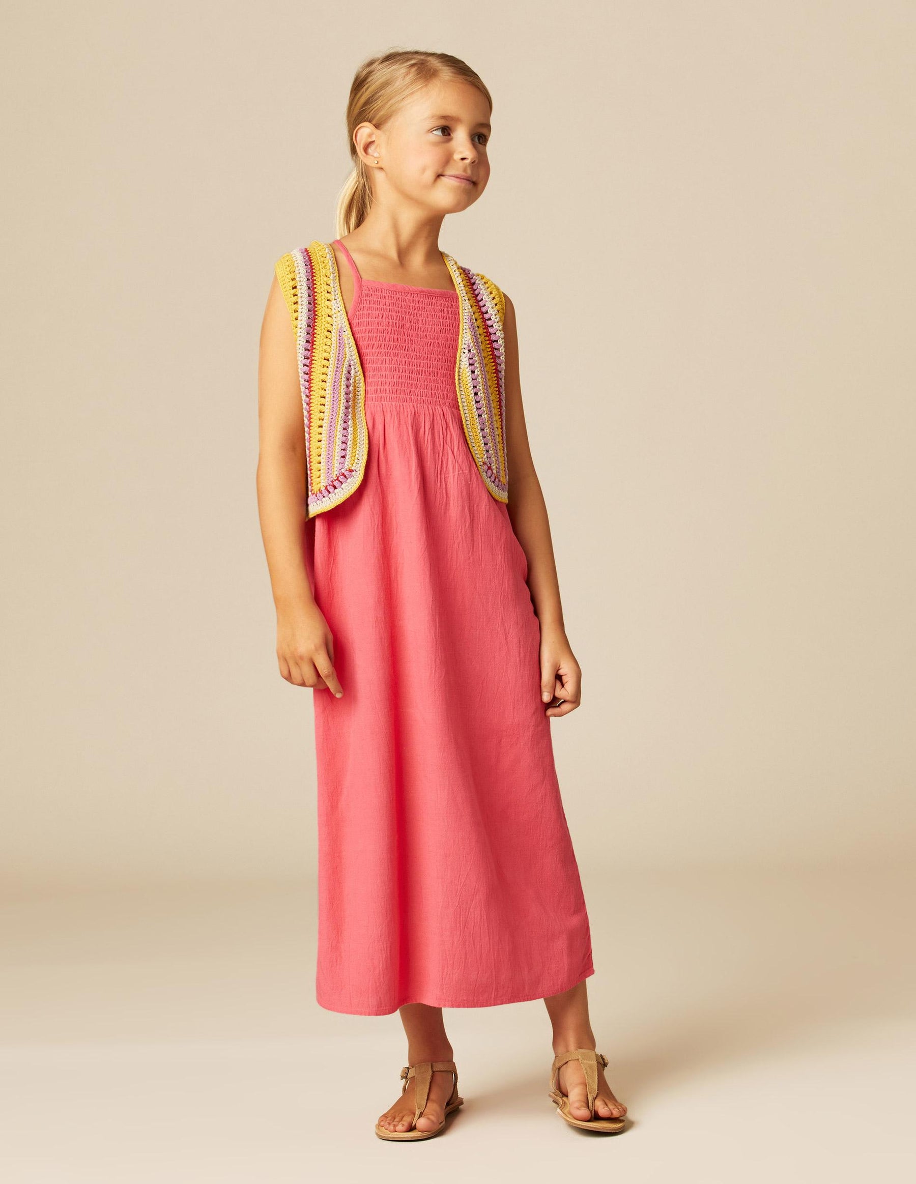 CHALECO TRICOT MOSTAZA