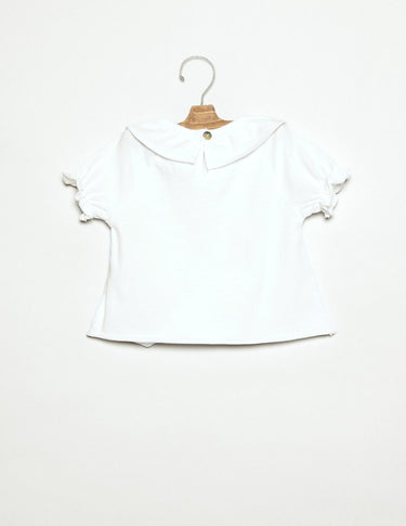 RUFFLE T-SHIRT WHITE