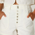 WHITE POCKET SHORTS
